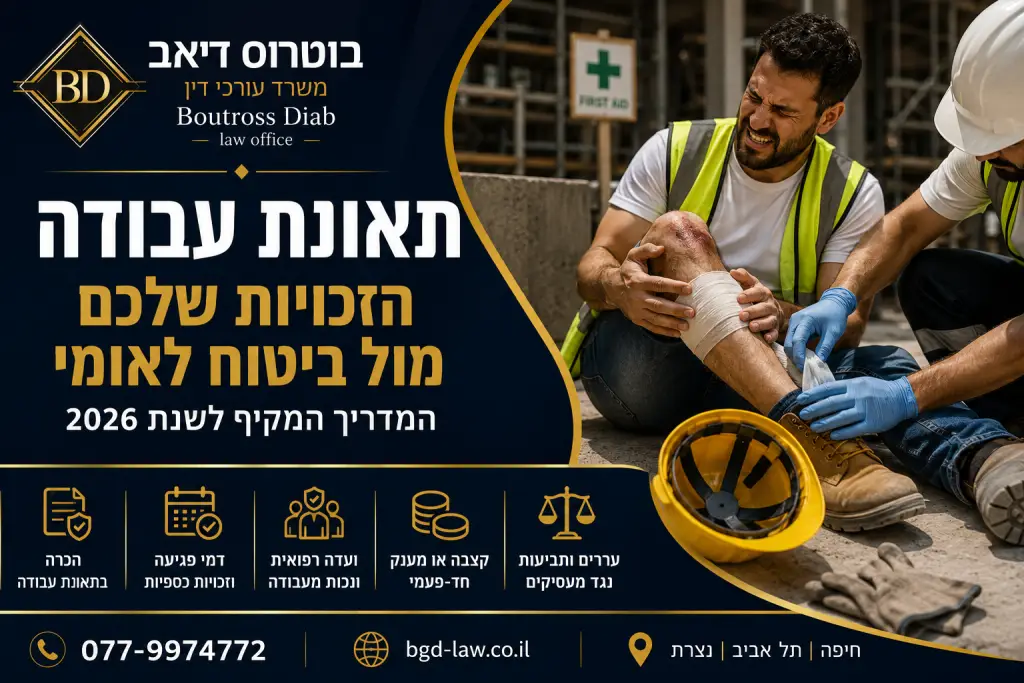 עובד שנפגע בתאונת עבודה מקבל טיפול רפואי לאחר פגיעה באתר עבודה – זכויות נפגעי עבודה בביטוח הלאומי