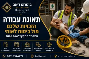 עובד שנפגע בתאונת עבודה מקבל טיפול רפואי לאחר פגיעה באתר עבודה – זכויות נפגעי עבודה בביטוח הלאומי